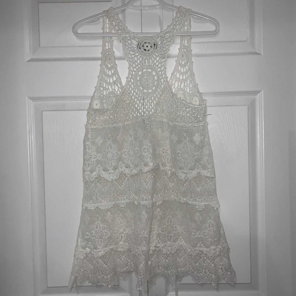 EUC Papillon Crochet Tie Top | Boho Festival - Picture 4 of 6